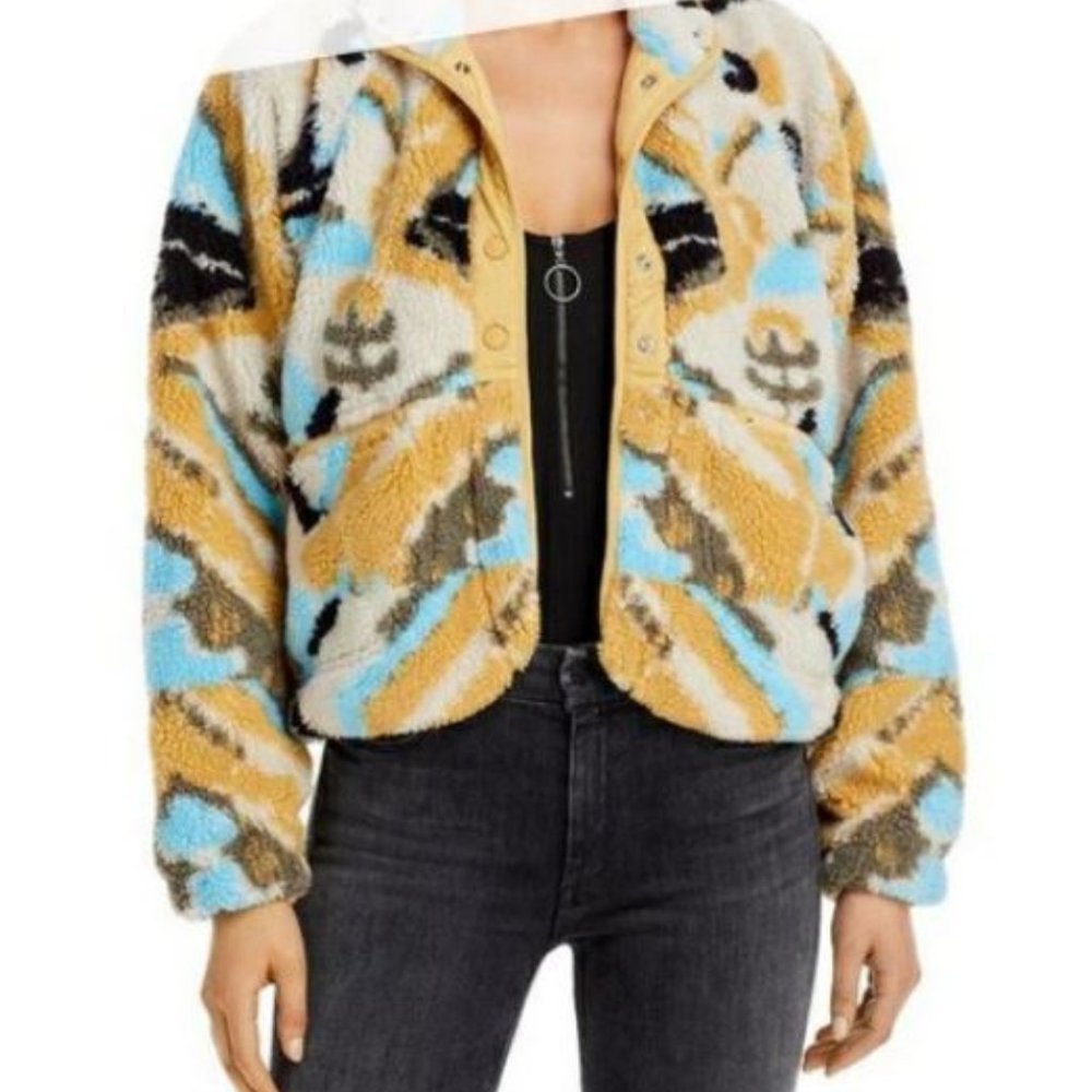 Hit The Slopes Printed Fleece Jacket Small